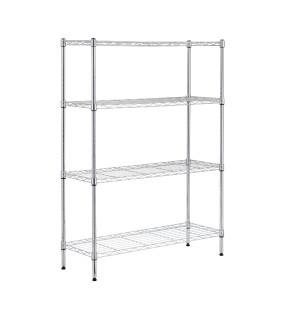 Ace Shelf Unit 4 Tier Chrome