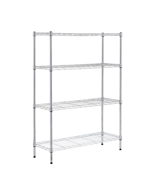 Ace Shelf Unit 4 Tier Chrome