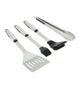Grill Mark Bbq Tool Set 4Pc Ss Blk/Silver