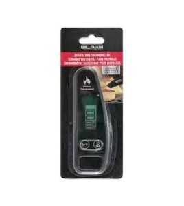 Grill Mark Meat Thermometer  Digital S/Stl With Plastic Case