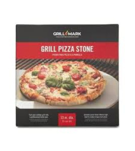 Grill Mark Pizza Stone For Grill  13&quot;D Ceramic Disc