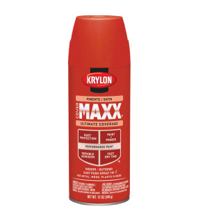 Krylon Spray Paint Covermax Pimento Satn Satin 12Oz