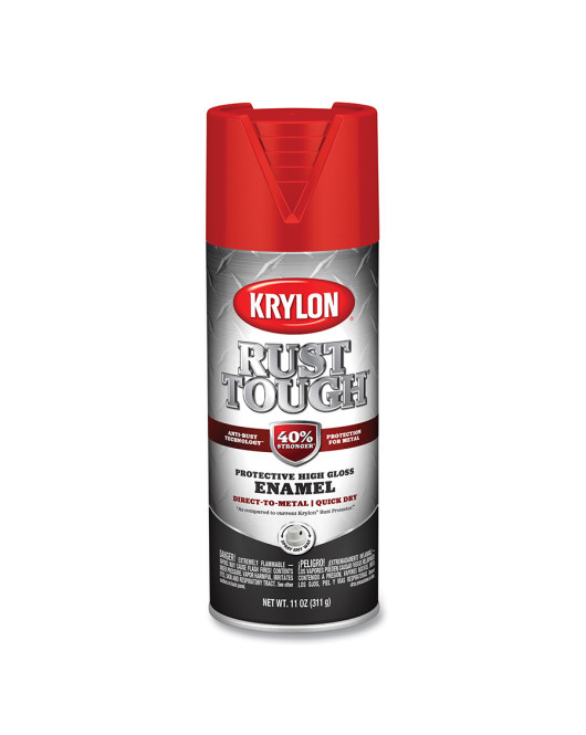 Krylon Rust Tough Gl Rrd 12Oz  Radiant Red Enamel Spray Paint