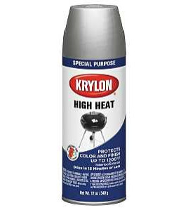 Krylon S/Paint Alum 12Oz High Heat