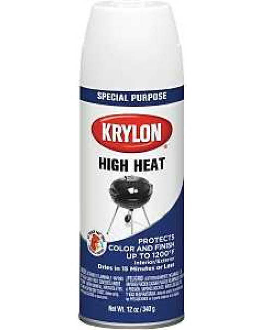 Krylon S/Paint Wht 12Oz   High Heat