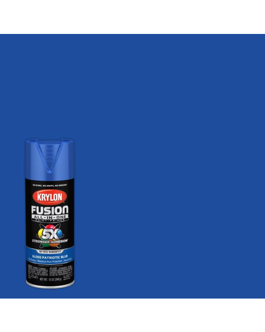 Krylon S/Pnt Fusion Ptr Bl 12Oz  Patriotic Blue Gloss Paint & Primer