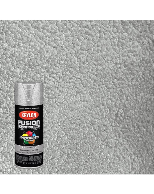 Krylon S/Pnt Hammered Silvr 12Oz Fusion Paint & Primer