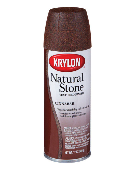 Krylon Spray Paint Stone Texture Cinnabar 12Oz