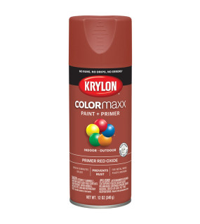 Krylon S/Pnt Red Oxide 12Oz Paint &amp; Primer Colormaxx