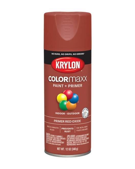Krylon S/Pnt Red Oxide 12Oz Paint & Primer Colormaxx