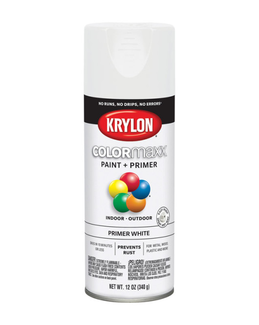 Krylon S/Pnt Primer Wht 12Oz Paint & Primer Colormaxx