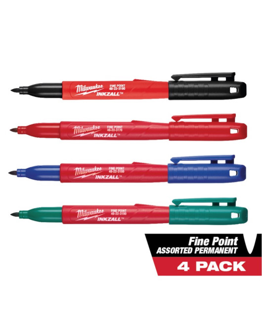 Milwaukee Marker Colour 4Pk