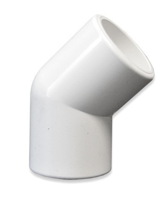 PVC BEND 1/2" X 45* SCH40