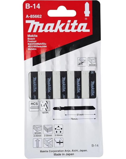 Makita Blade Jigsaw #B14 5Pk