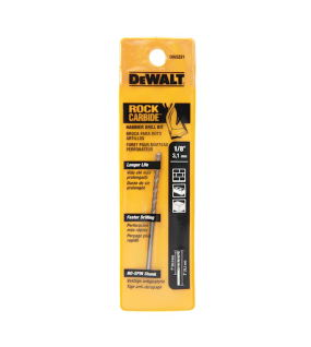 Dewalt DW5221 1/8-Inch by 3-Inch Carbide Hammer Drill Bit