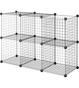 Whitmor Storage Cube Wire Blk Set Of 6