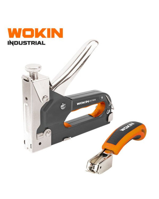 Wokin Staple Gun 3Way H/Duty &Staple Remover W/Pla