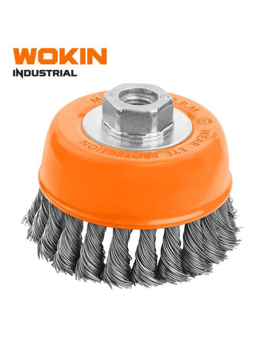 Wokin Cup Brush Wire 4" Twisted