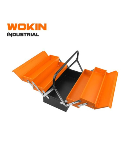 Wokin Tool Box Metal 16"L 8"W X 8"H